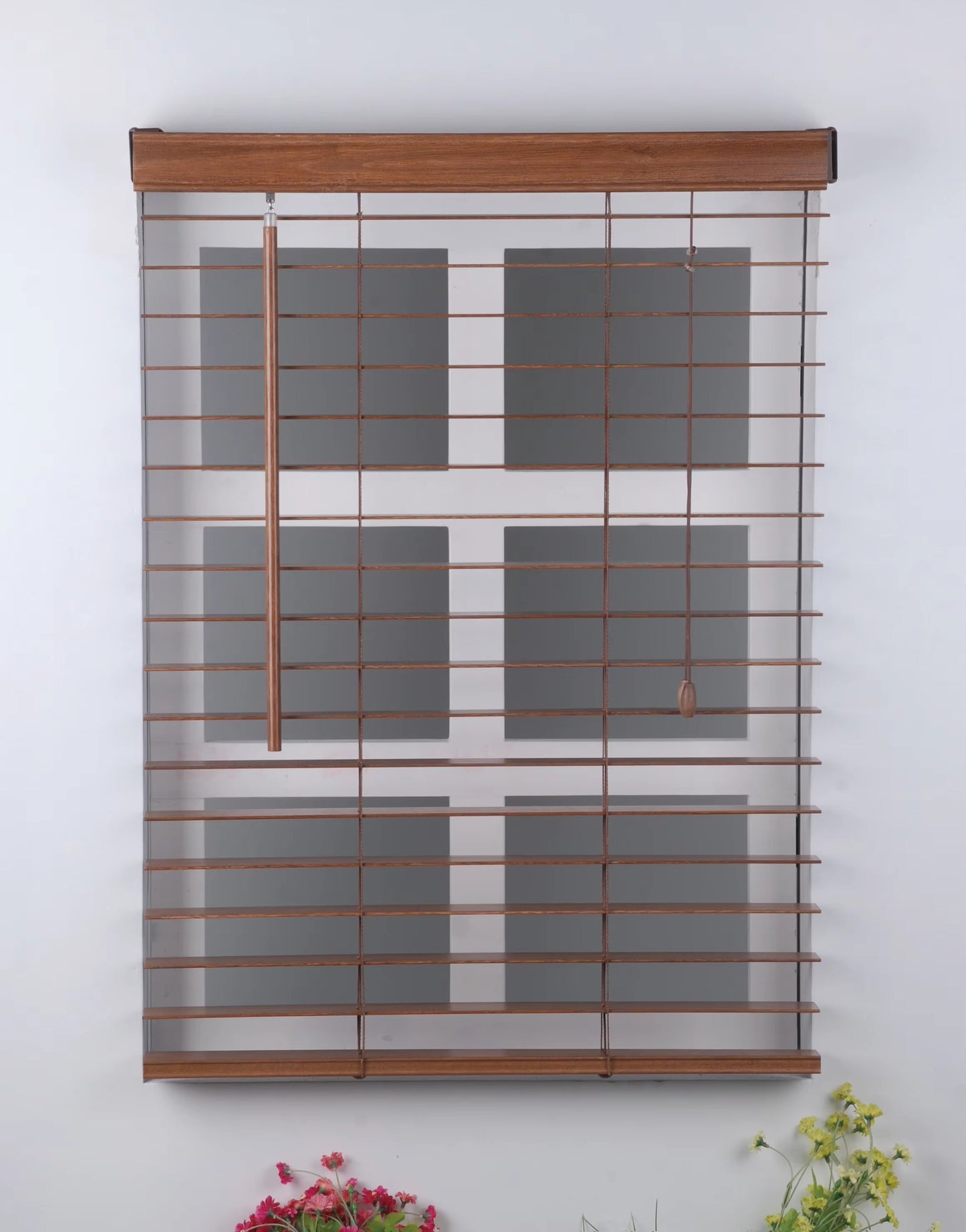 Cordless Real Wood Blinds for Window Venetian Blinds 50mm
