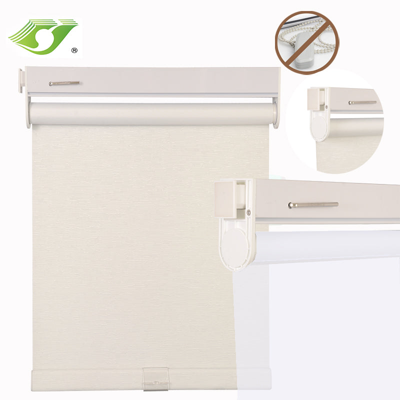 Cordless Roller Blinds Child Safety Blackout No Drilling