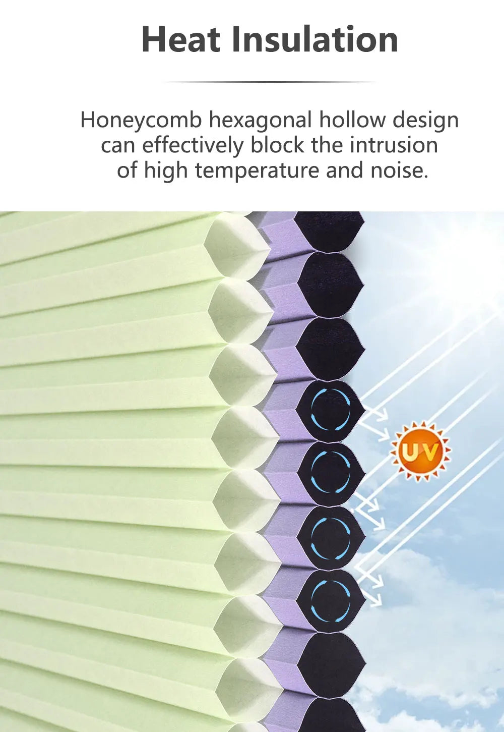 Honeycomb Blinds Cordless Window Shades