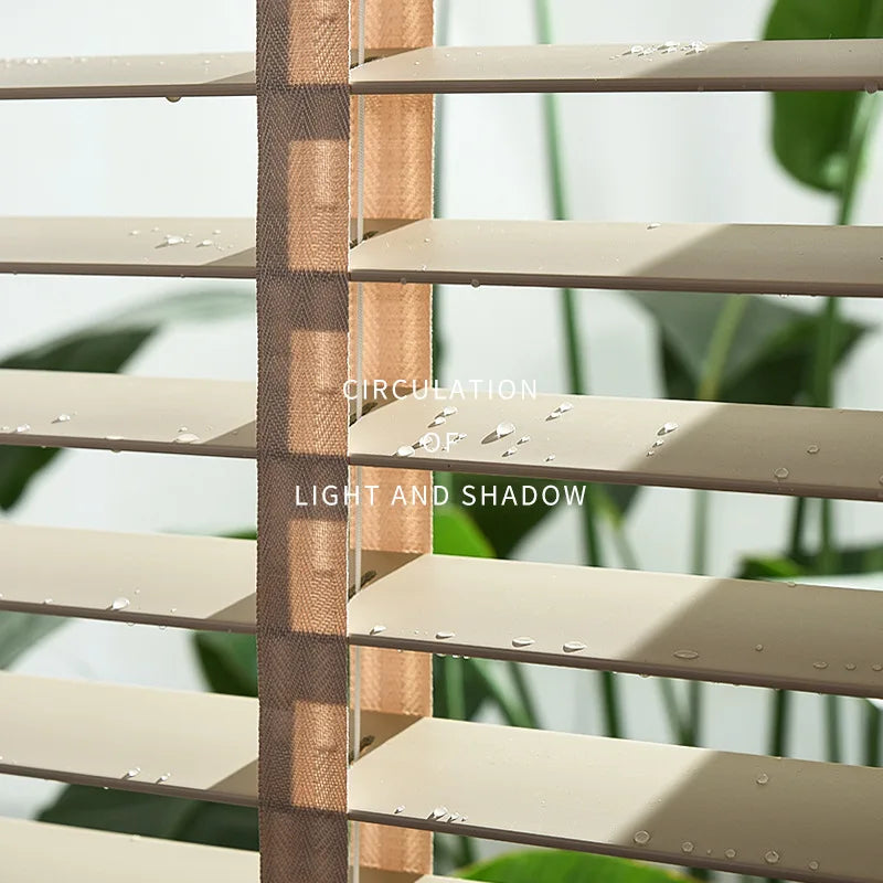 Electric Faux Wood Venetian Blinds Safety for Children and Pets
