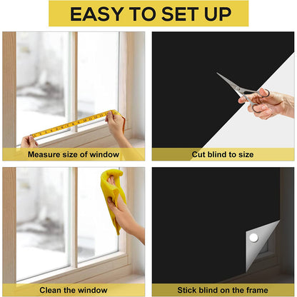 Self-Adhesive DIY Cutting Blinds Full Shading