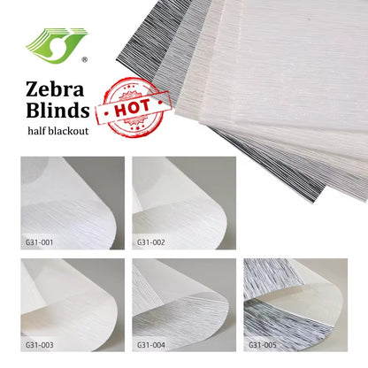 Stores zébrés motorisés semi-occultants WIFI Alexa Zigbee Zebra Window Shade