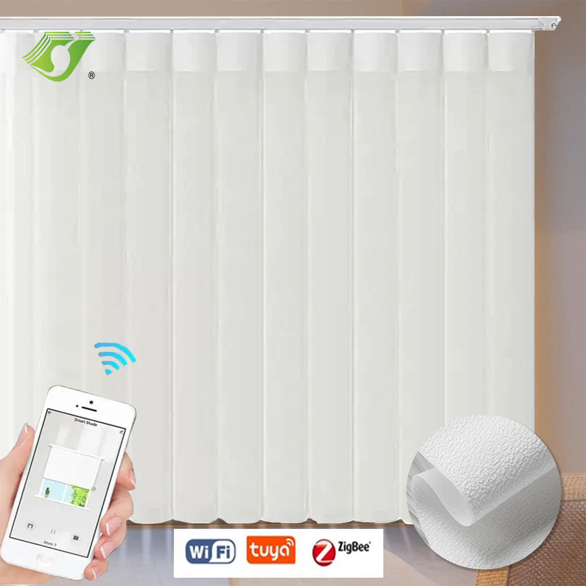 Darkening Blackout Vertical Blind Window Shades