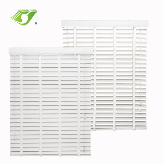 Cordless Faux Wood Blinds Venetian Blind