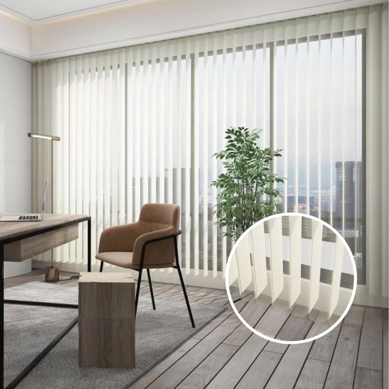 Manual Control Vertical Blinds Blackout Room Darkening Shades Customized