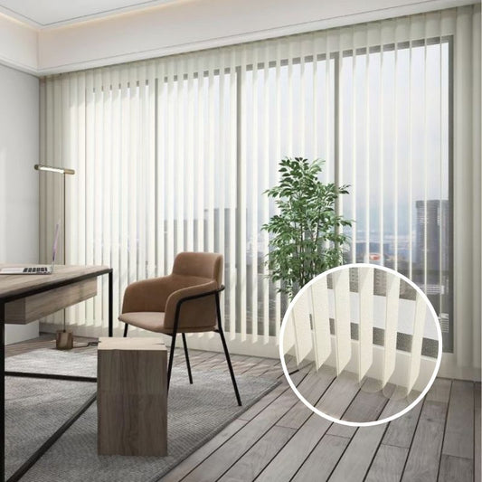 Manual Control Vertical Blinds Blackout Room Darkening Shades Customized