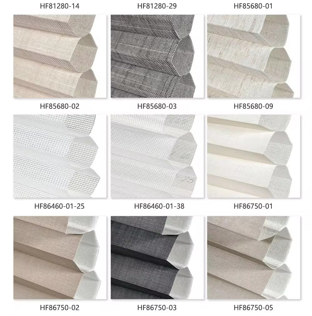 Stores plissés Stores cellulaires Stores de fenêtre en nid d'abeille Imperméable Taille personnalisée