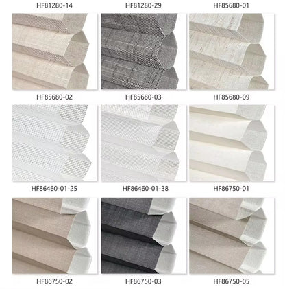 Stores plissés Stores cellulaires Stores de fenêtre en nid d'abeille Imperméable Taille personnalisée