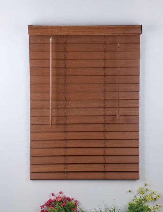 Cordless Real Wood Blinds for Window Venetian Blinds 50mm