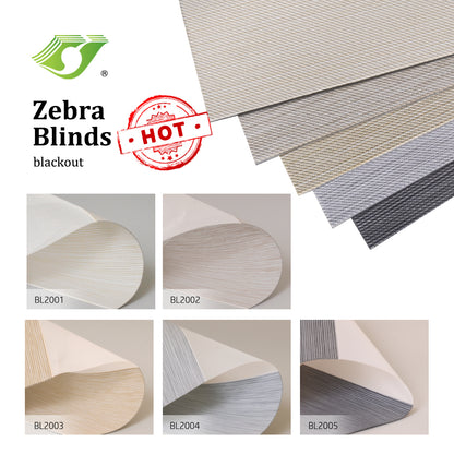 Roller Window Shades Day Night Zebra Blinds Stripes Blackout Cordless