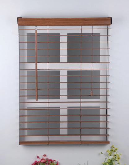 Cordless Real Wood Blinds for Window Venetian Blinds 50mm