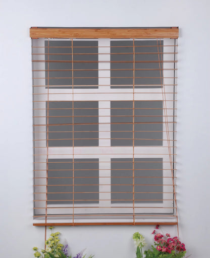 Smart Control Ladder Belt Real Wood Blind Eco-Friendly Venetian Blind 50mm