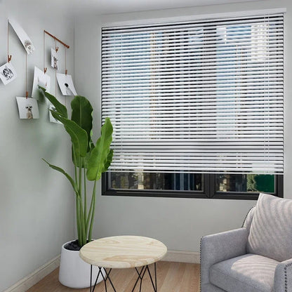 Cordless Faux Wood Blinds Venetian Blind