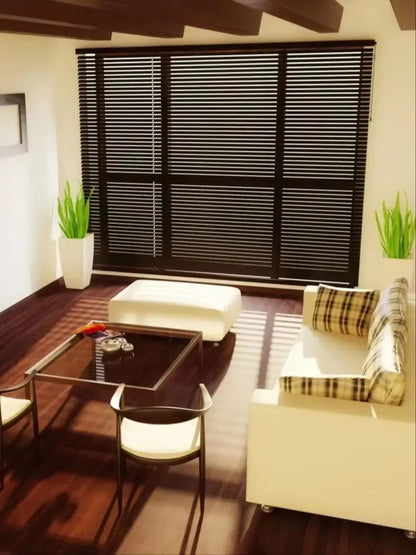 Smart Control Ladder Belt Real Wood Blind Eco-Friendly Venetian Blind 50mm