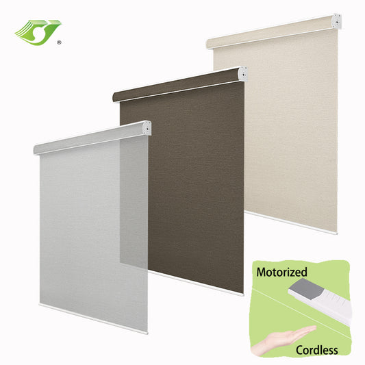 Smart Blinds Roller Blind Manual Cordless Shades Light Filtering