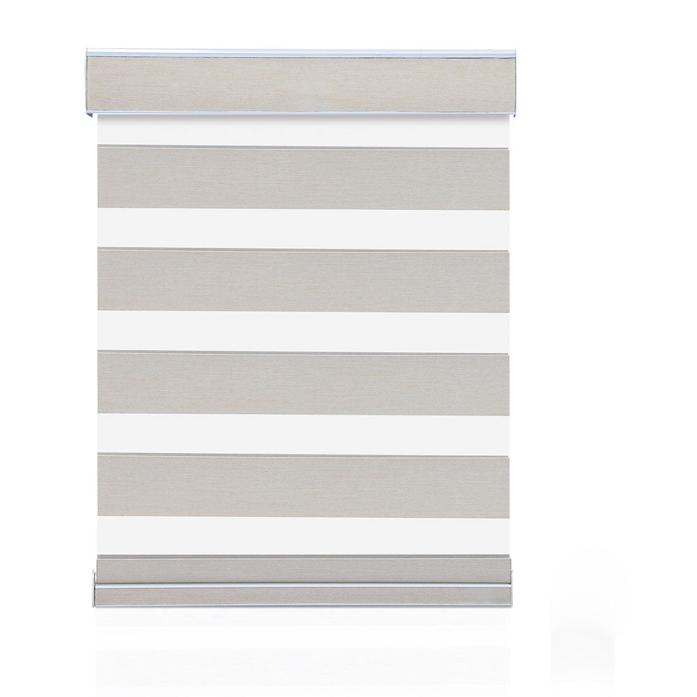 Roller Window Shades Day Night Zebra Blinds Stripes Blackout Cordless