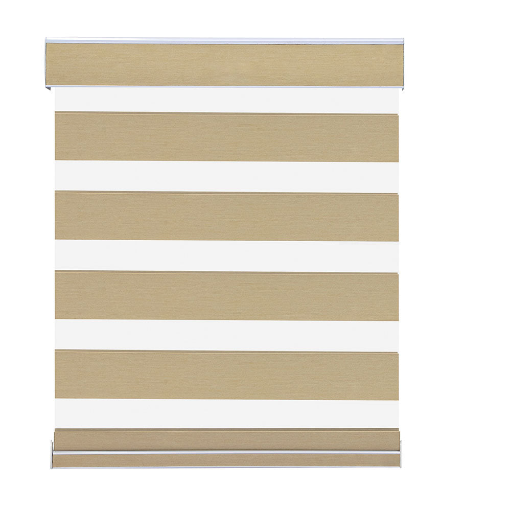 Roller Window Shades Day Night Zebra Blinds Stripes Blackout Cordless