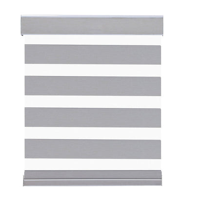 Roller Window Shades Day Night Zebra Blinds Stripes Blackout Cordless