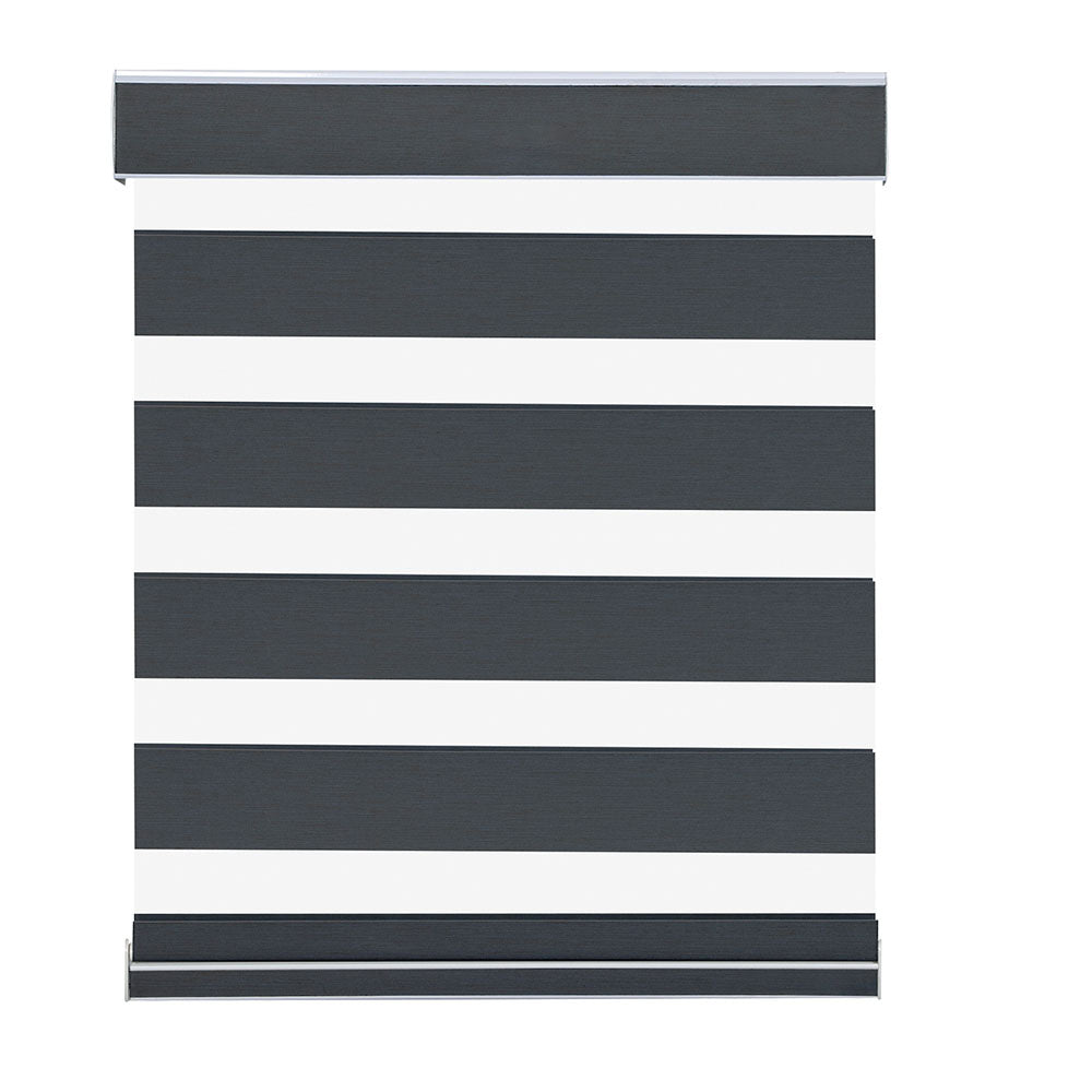 Roller Window Shades Day Night Zebra Blinds Stripes Blackout Cordless