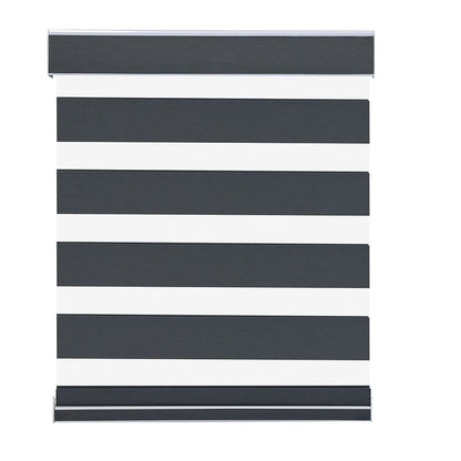 Roller Window Shades Day Night Zebra Blinds Stripes Blackout Cordless