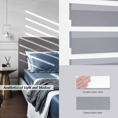 Cordless Day and Night Double Layer Sheer Blackout Zebra Blinds