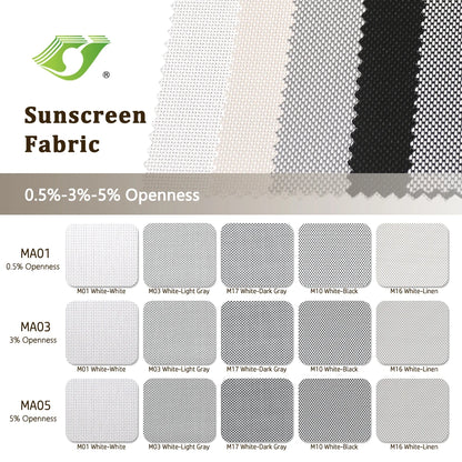 Cordless Roller Blinds Semi-Blackout Fabric Roller Blind