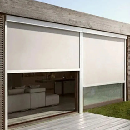 Outdoor Roller Blinds Customized Electric Control