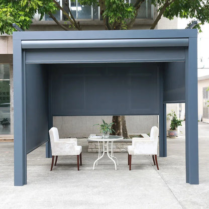 Outdoor Roller Blinds Customized Electric Control