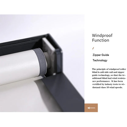 Outdoor Roller Blinds Customized Electric Control