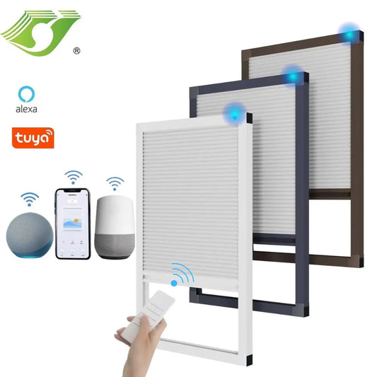 Electric Skylight Honeycomb Blinds Cellular Shades Cordless