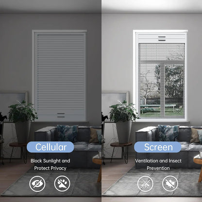 Electric Skylight Honeycomb Blinds Cellular Shades Cordless