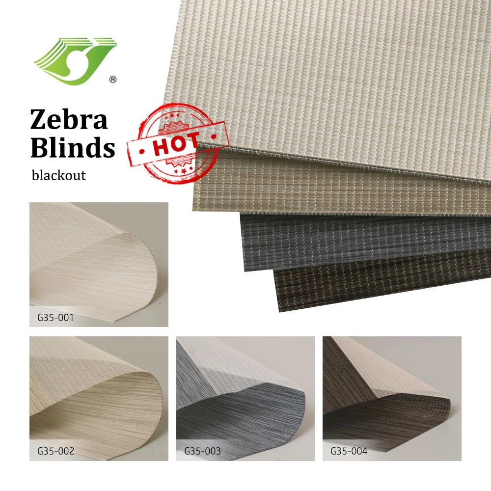 Electric System Zebra Blinds Window Shade