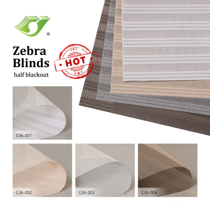 Electric System Zebra Blinds Window Shade