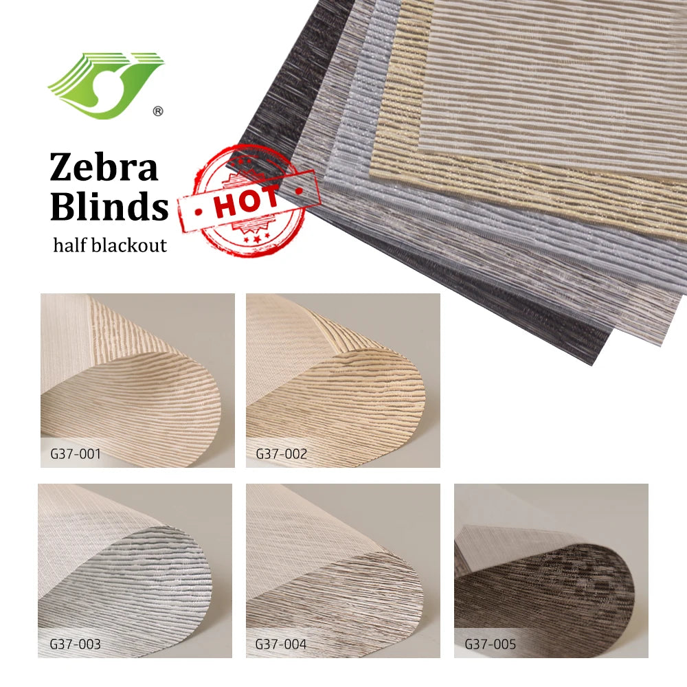 Electric System Zebra Blinds Window Shade