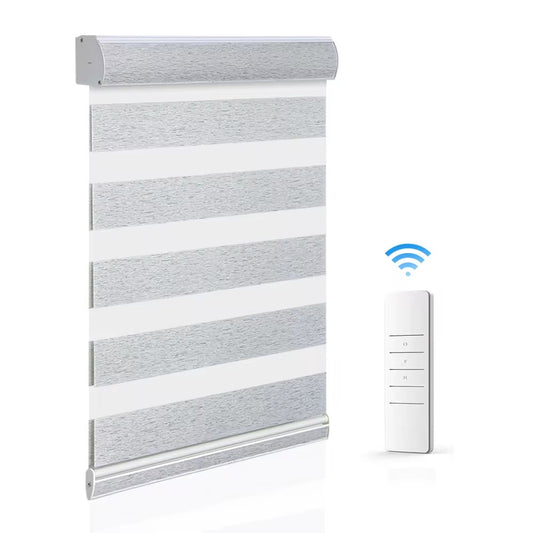 Stores zébrés motorisés semi-occultants WIFI Alexa Zigbee Zebra Window Shade