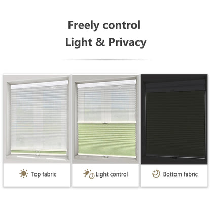 Manual Day and Night Honeycomb Blinds for Window Shade