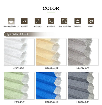 Manual Day and Night Honeycomb Blinds for Window Shade