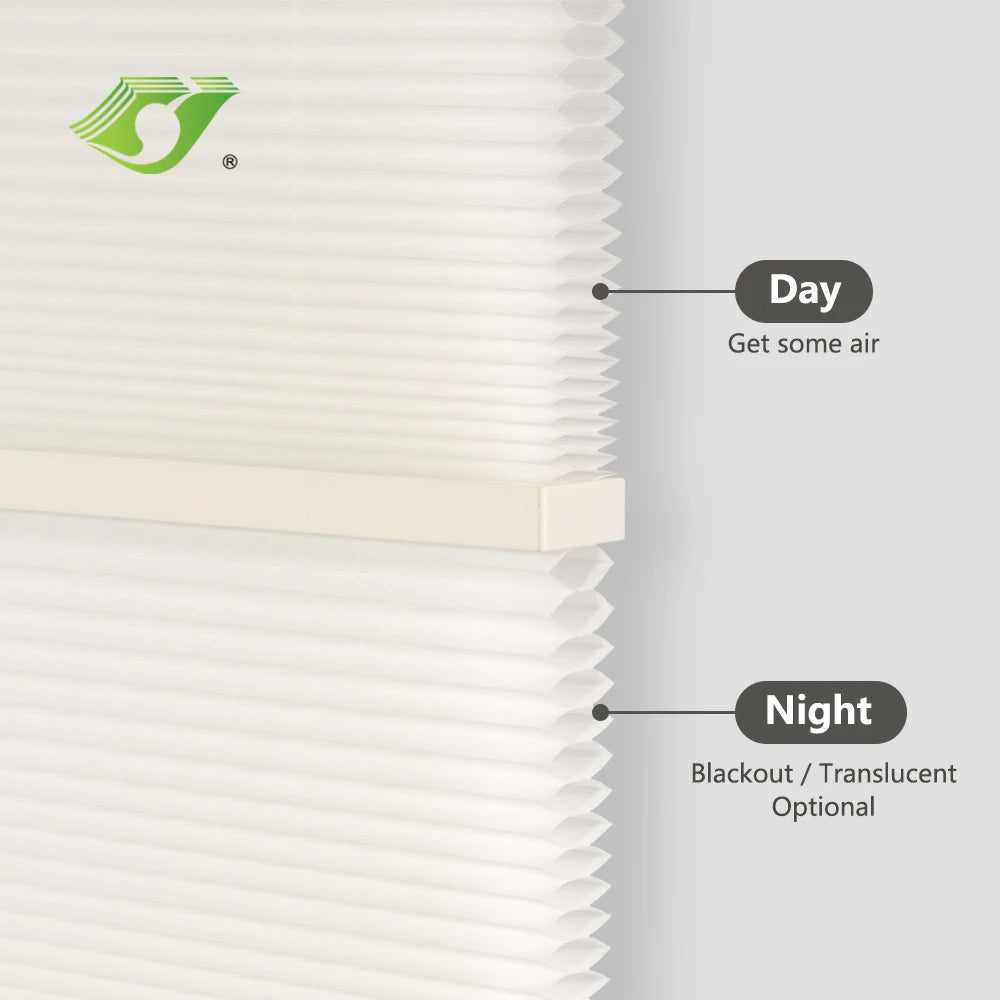 Manual Day and Night Honeycomb Blinds for Window Shade