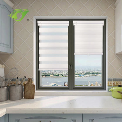 No Drill Motorized Zebra Blinds Roller Blind