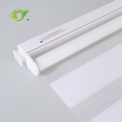 No Drill Motorized Zebra Blinds Roller Blind