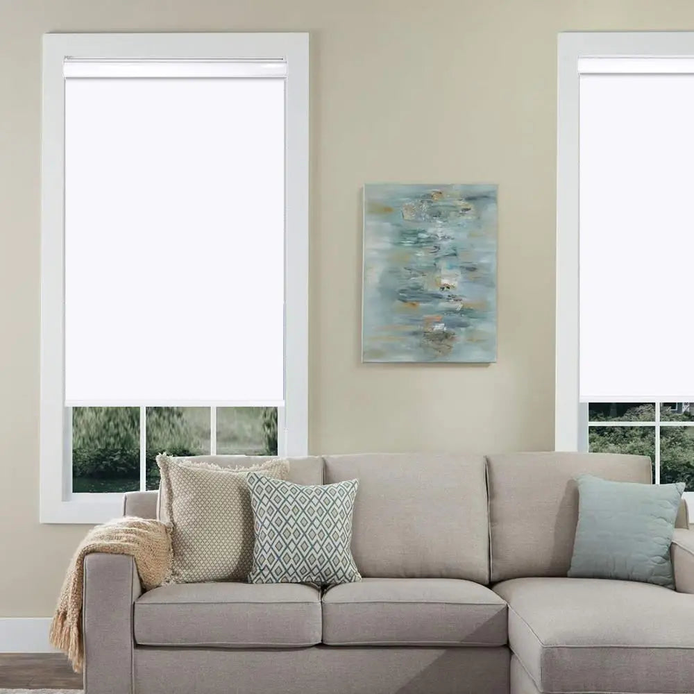 No Drilling Roller Blinds Sunscreen Waterproof Window Translucent Shades