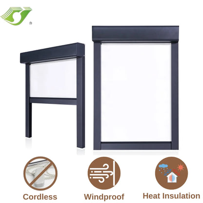 Outdoor Roller Blinds Cordless Roll Up Shade