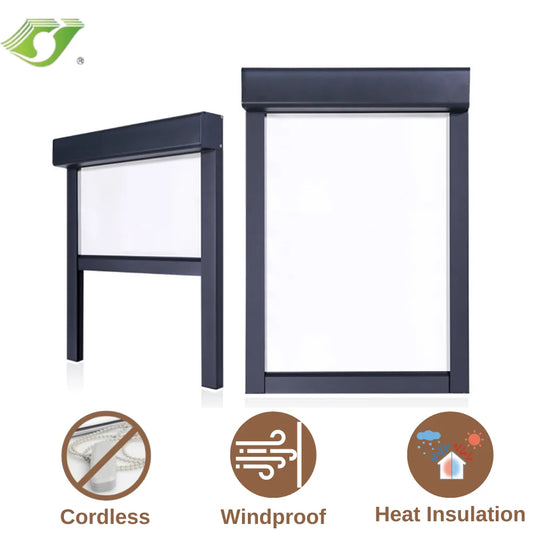 Outdoor Roller Blinds Cordless Roll Up Shade