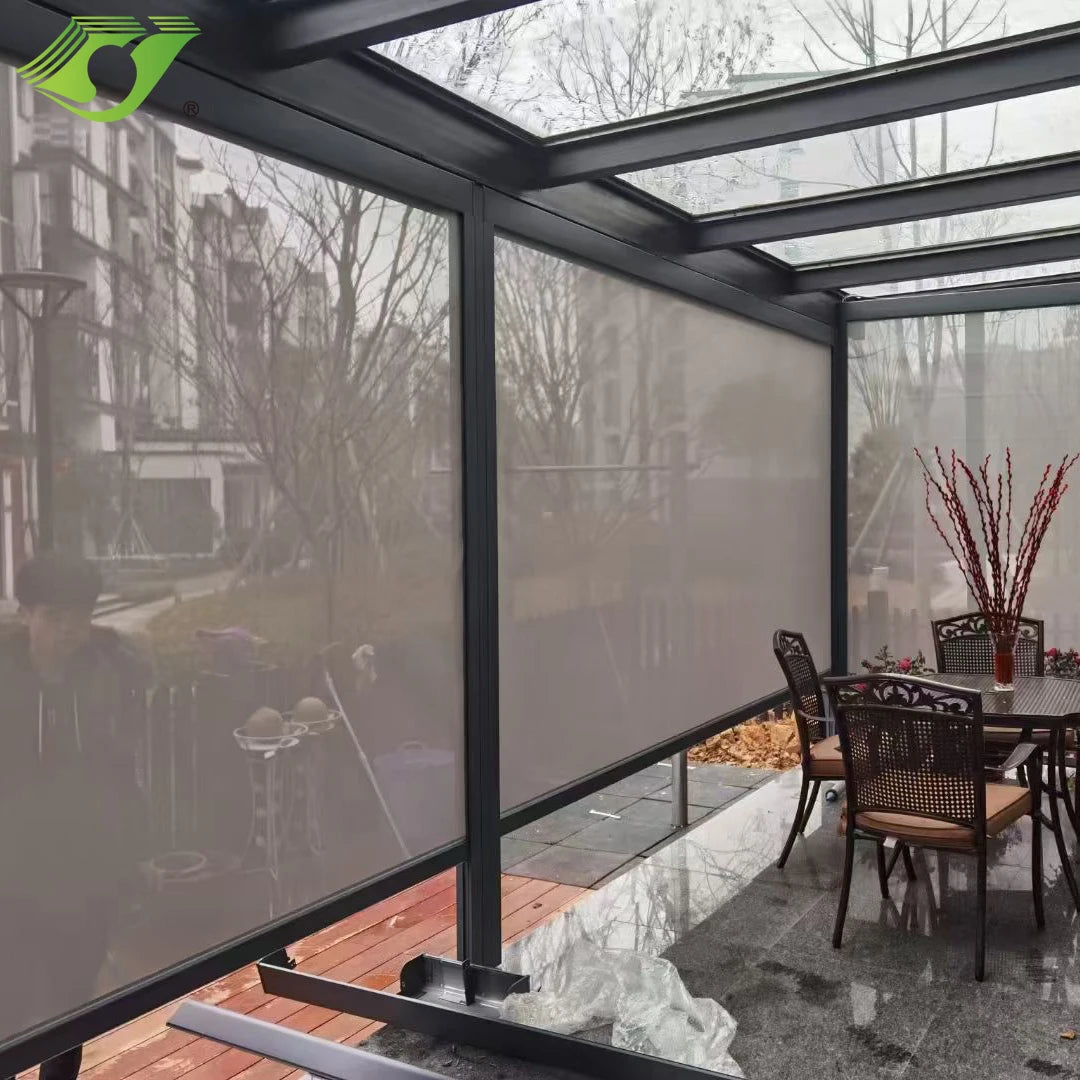 Outdoor Roller Blinds Cordless Roll Up Shade
