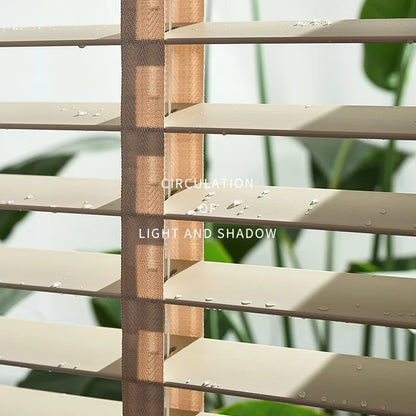 Electric Faux Wood Venetian Blinds Safety for Children and Pets
