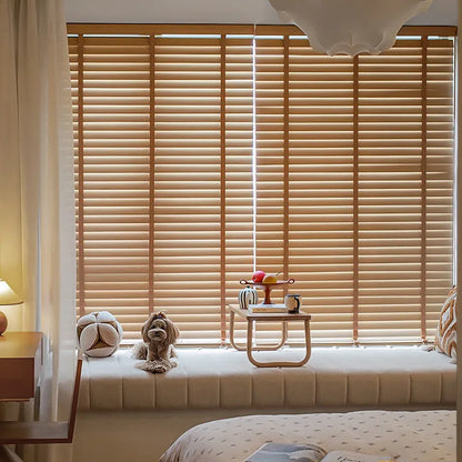 Electric System Solid Wood Venetian Window Shade