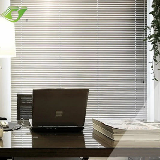 Electric Control Faux Wood Window Shade App Control