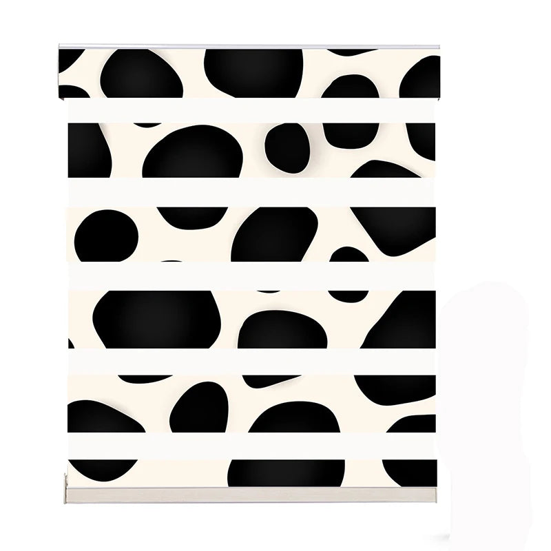 Zebra Blinds Cordless Day and Night Window Shades 3D Printed Blind