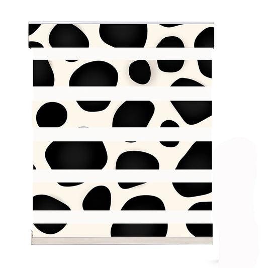 Zebra Blinds Cordless Day and Night Window Shades 3D Printed Blind