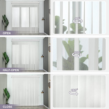 Manual Control Vertical Blinds Blackout Room Darkening Shades Customized